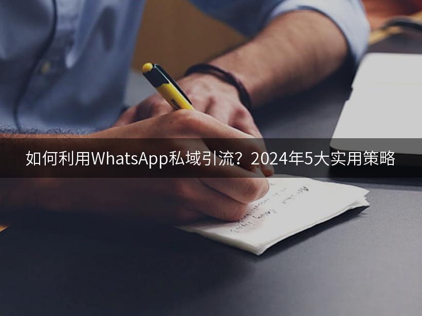 如何利用WhatsApp私域引流？2024年5大实用策略
