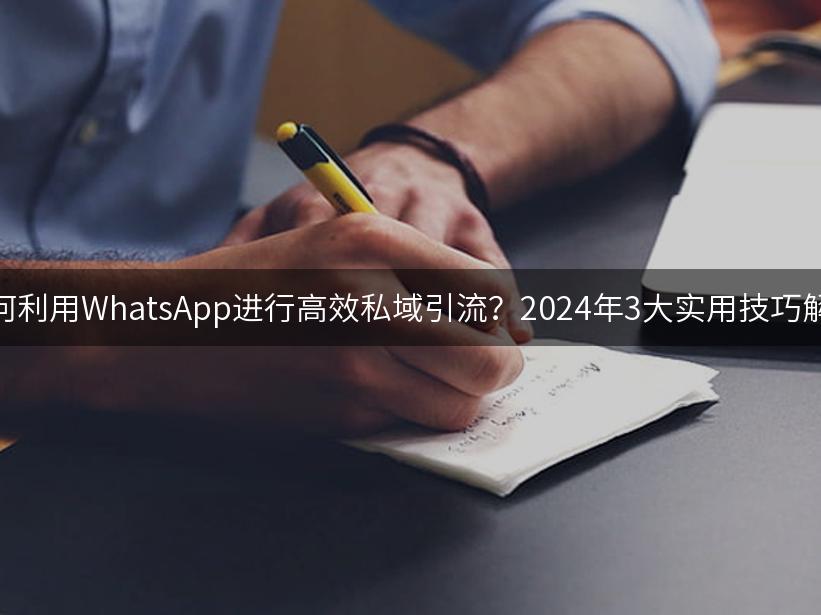 如何利用WhatsApp进行高效私域引流？2024年3大实用技巧解析